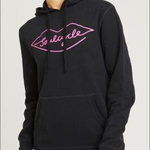 NWOT Soulcycle Neon Lips Hoodie